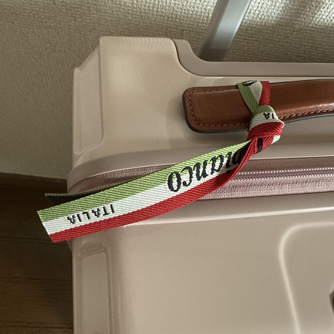 Amazon.co.jp: オロビアンコ 薄ピンク キャリーケース34L レザーラベル