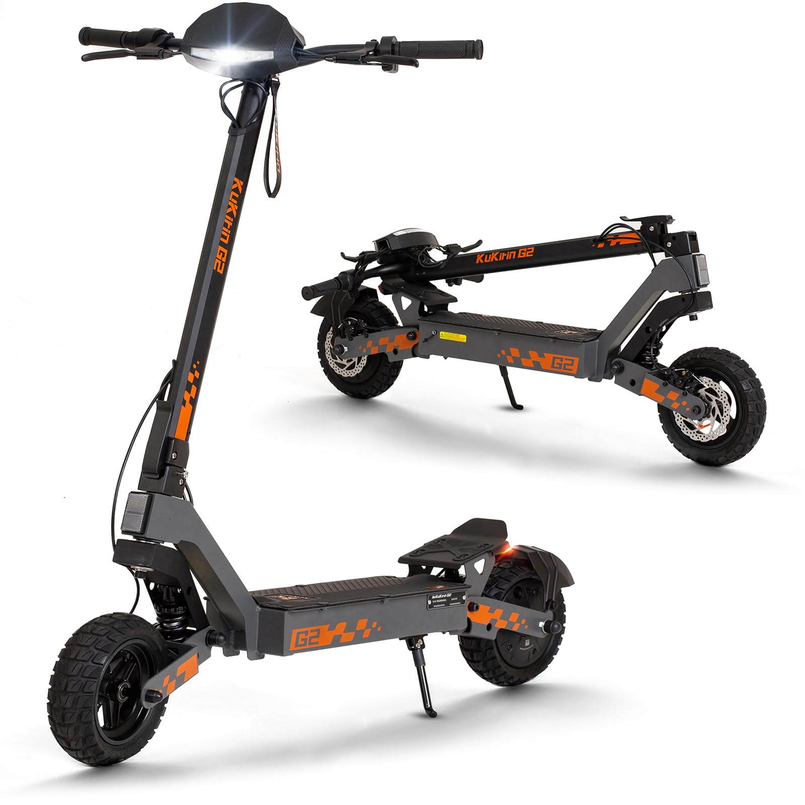 Kukirin G2 Adult Electric Scooter, Electric Scooter, Range 55 KM, 10 Inch Tyres, Disc Brake, Aluminium Alloy, 3 Riding Modes, Load 120 KG