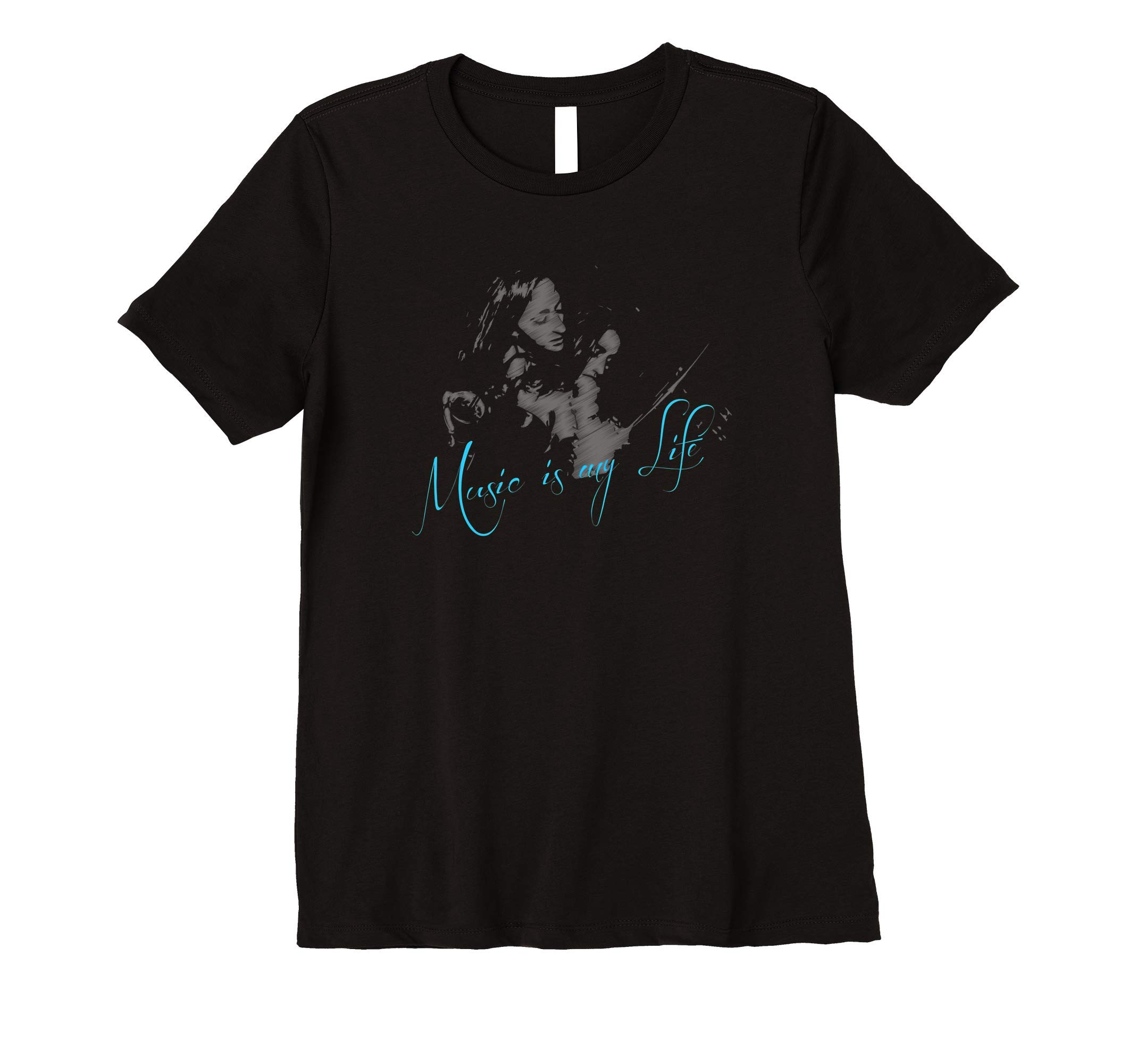 Womens Music Is My Life Premium T-Shirt