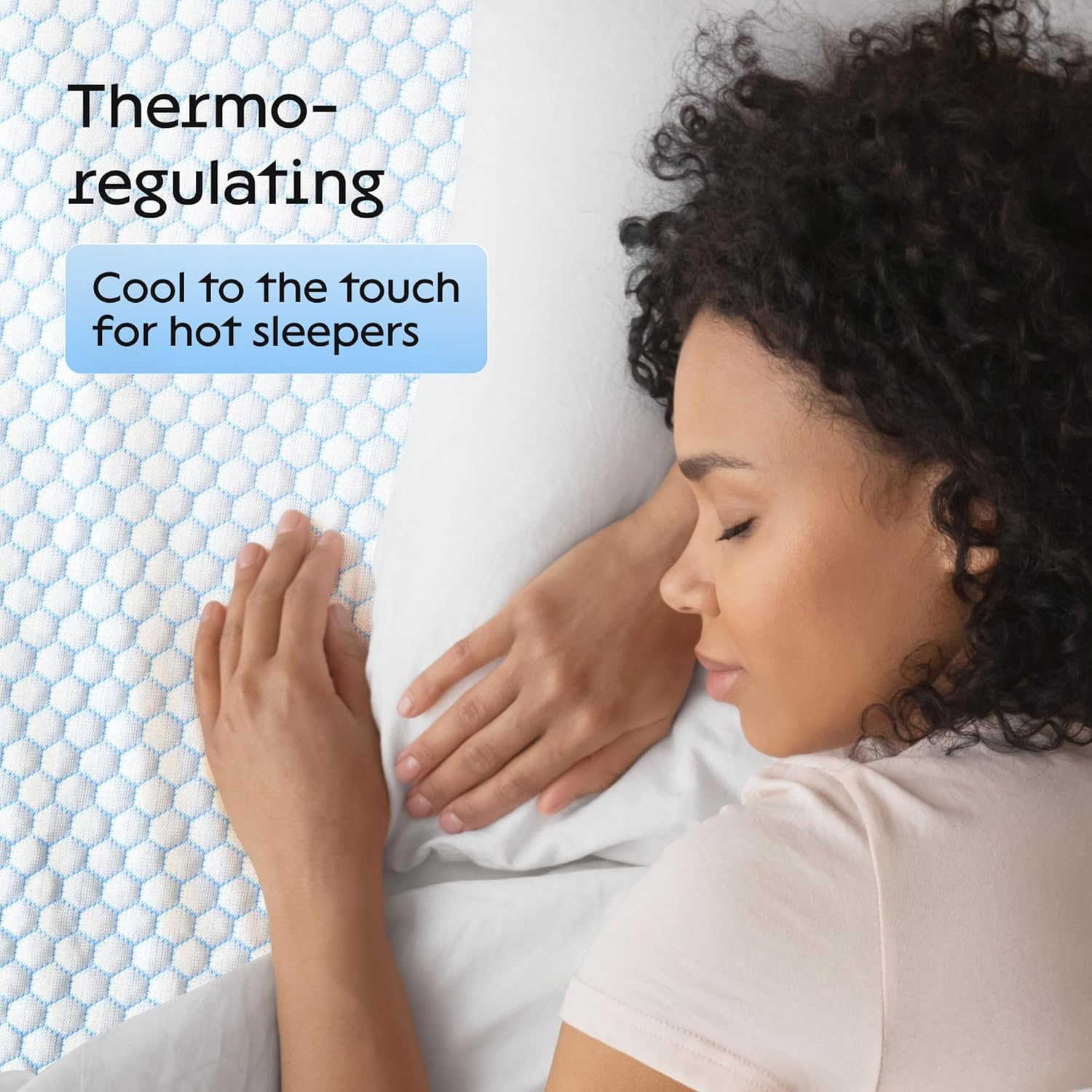 Cooling Mattress Topper 160x190 cm