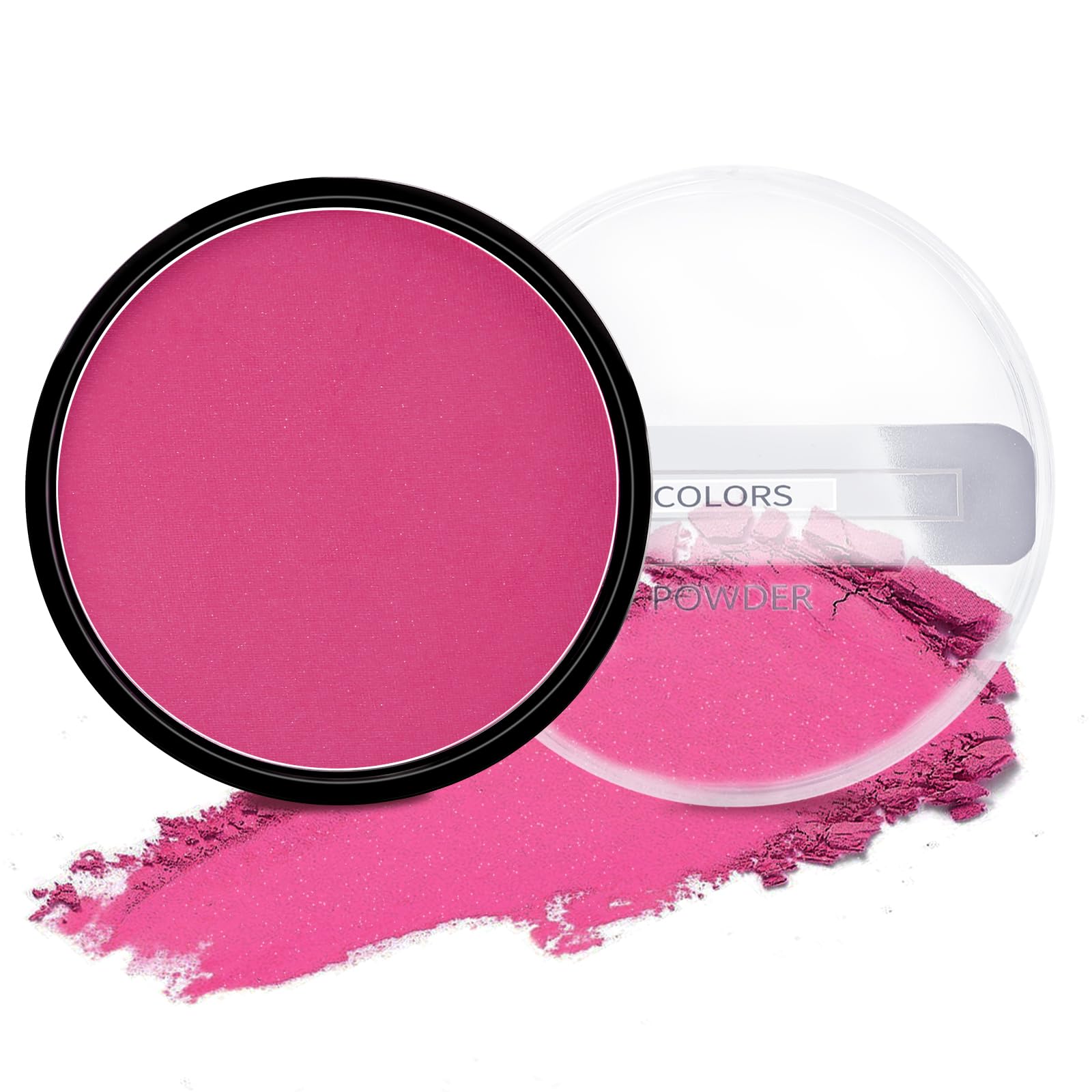 Boobeen Powder Blush Matte Blush, Highly Pigmented Beauty Cream Blush Palette for Create A Natural Cheek Flushed Look, Rich Colors (C-06)