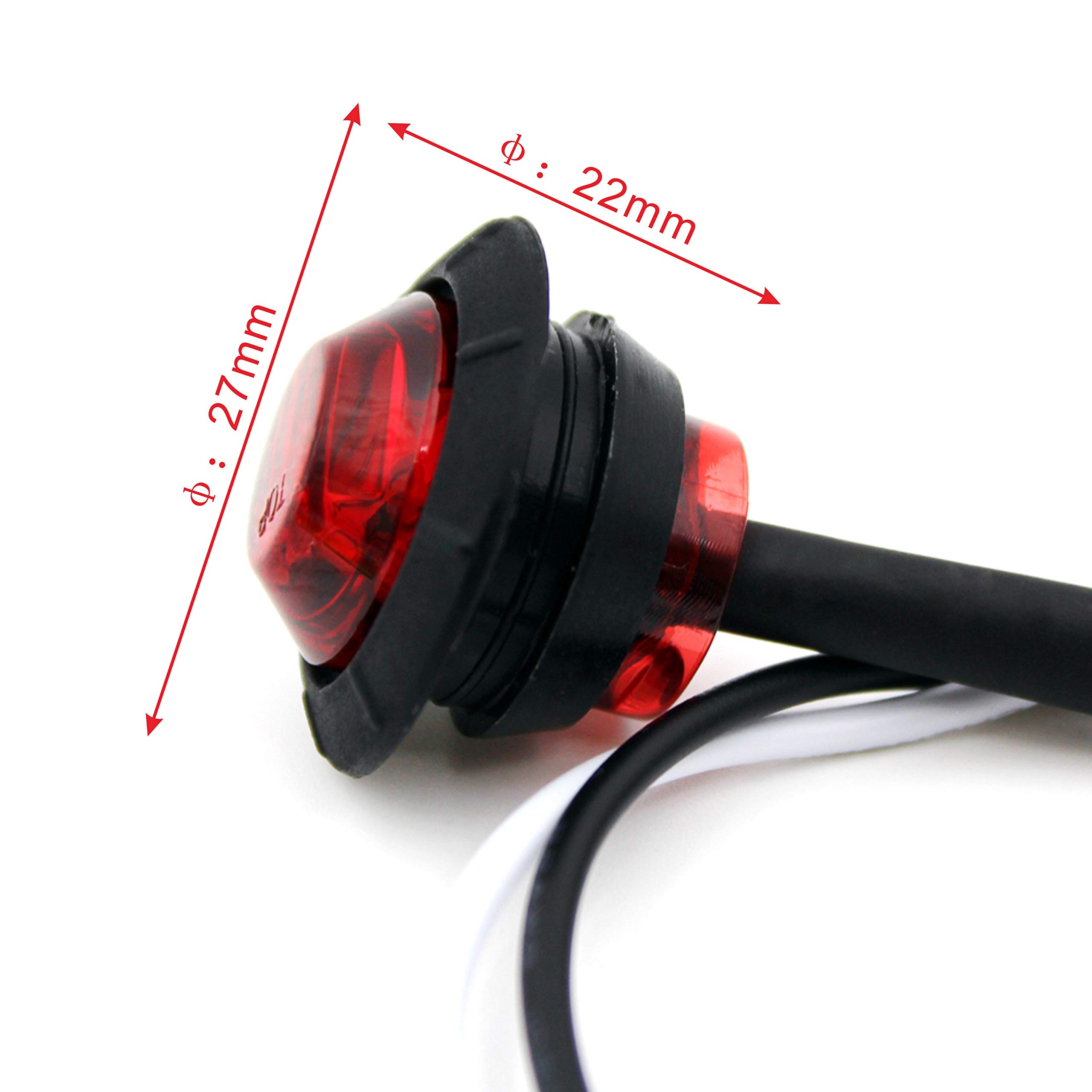 10-Pack Waterproof Marine LED Boat Lights, Amber, 12V | IP68 Underwater Lighting For Deck, Navigation & Interior - View #10