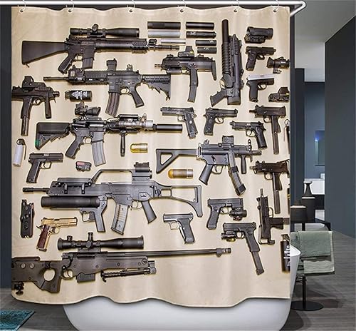 Cortina de ducha con diseño de animales pintados, 3 osos negros, tela impermeable, cortina de regadera con ganchos de color acuarela, cortina de