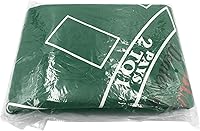 Vista 5 de Diseño de tapete de fieltro para mesa de Blackjack - Rectangular de 36" x 72" estilo Las Vegas, color verde, cubierta de mesa de casino de póquer