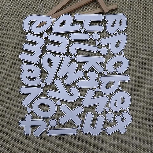 Miniatura 3 de Troqueles de alfabeto para hacer tarjetas, troqueles de corte de metal de 2 pulgadas para álbumes de recortes, troqueles de Navidad, troqueles de