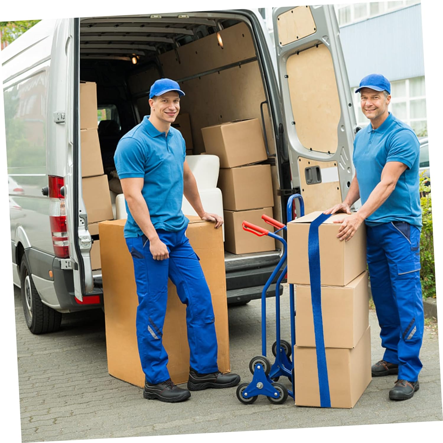 DOITOOL 1set Ratchet Tie Down Straps for Securing Cargo Double Hooks Heavy Duty Tiedowns for Truck and Trailer Use