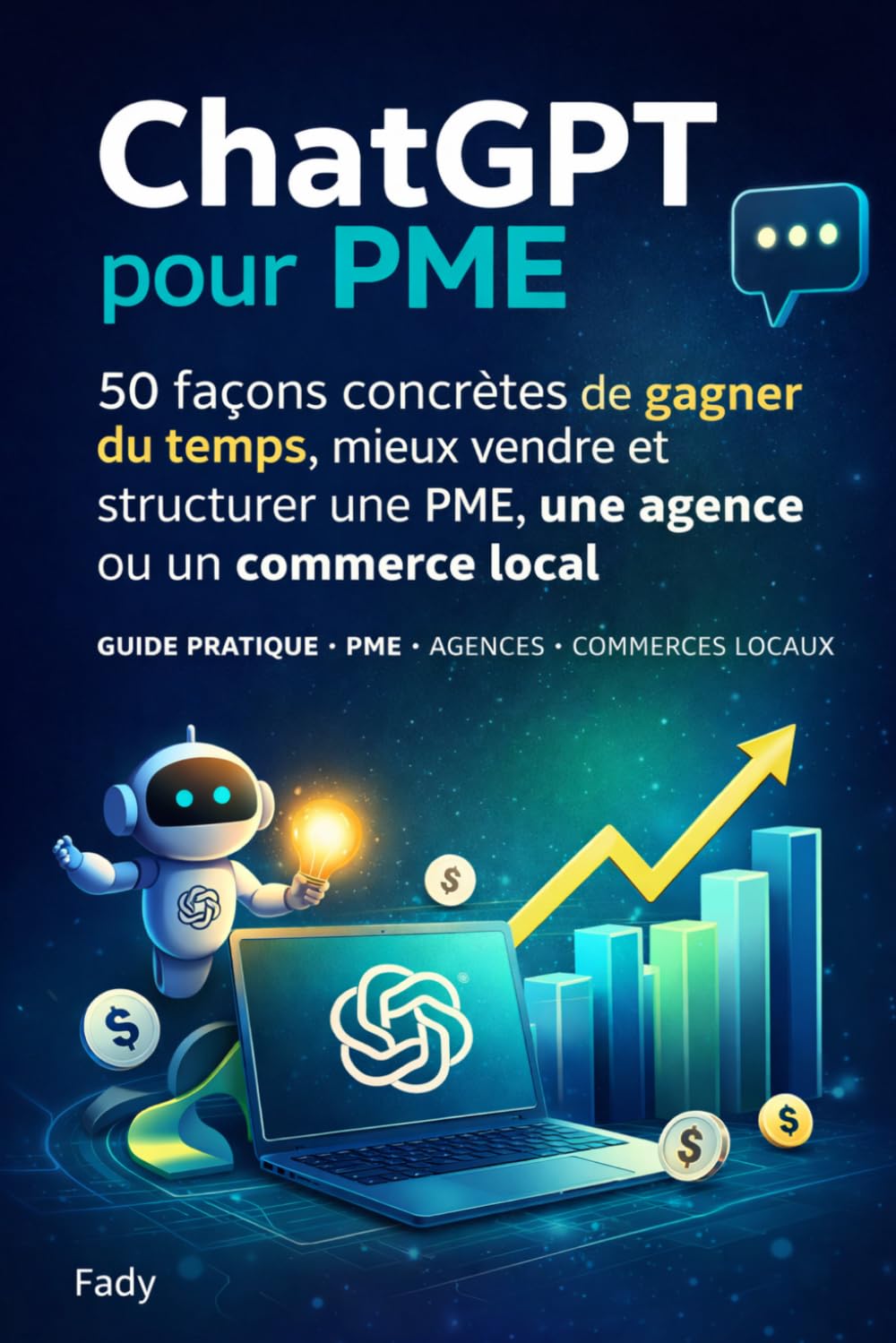 Chat GPT pour PME: 50 façons concrètes de gagner du temps, mieux vendre et structurer une PME, une agence ou un commerce local