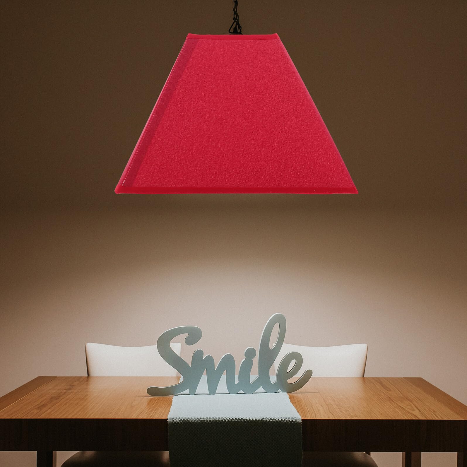 Lampada Rossa, Copertura Delicata per Parete e Soffitto | Stile Semplice, per Camera da Letto e Stanza, Diffusione Decorativa della Luce, Non Facile da Sbiadire