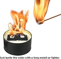 Vista 4 de Hoguera portátil Chimenea portátil Fabricante de smores Ligero y portátil 3-5 horas de tiempo de combustión Conveniente - Sin madera - Sin