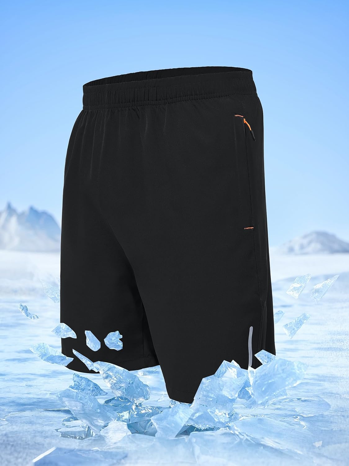 Mens Athletic Shorts Running Shorts Quick Dry Workout Shorts 7"/ 9" Lightweight Gym Basketball Shorts Zipper Pockets - Image 3