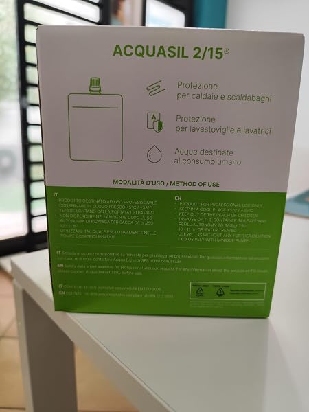 Liquido Acquabrevetti ACQUASIL 2/15® in sacche da 250 gr cadauna (4 sacche per box) per pompe dosatrici MiniDUE - 2