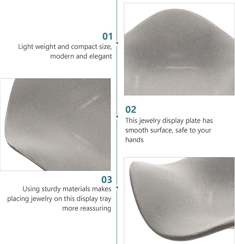 Miniatura 2 de EXCEART Plato decorativo para lápiz labial, bandejas para joyas, bandeja de joyería, plato decorativo para joyas, bandeja para baratijas, bandeja
