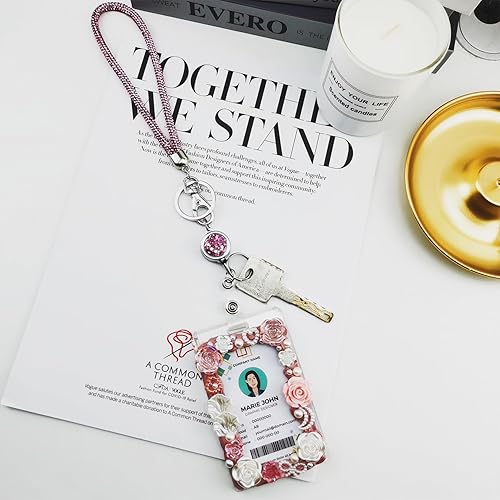 Vista 9 de bolimoss Paquete de 3 llaveros retráctiles, soporte retráctil, carrete de insignia para tarjeteros de identificación, tarjetero de identificación