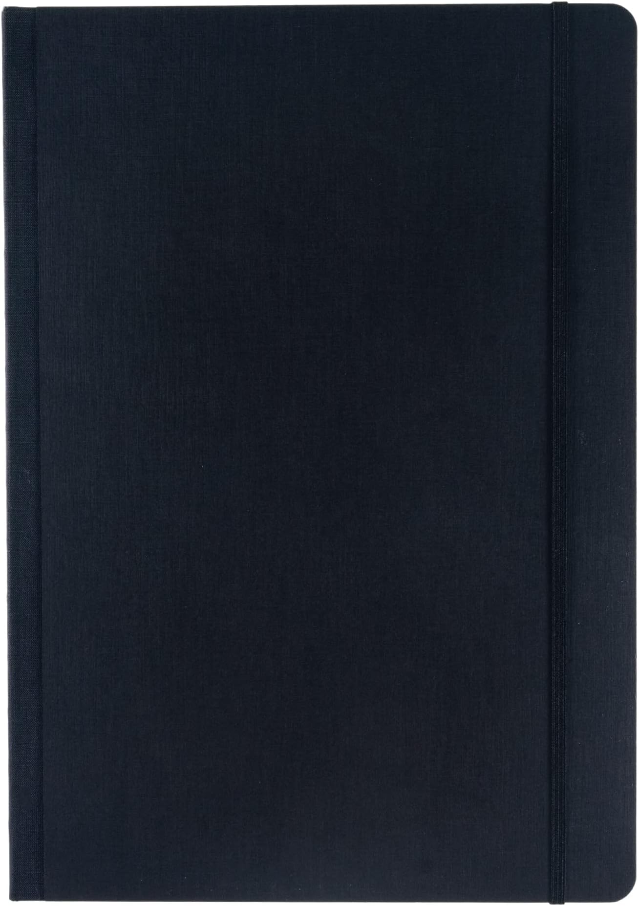 FabrianoEcoqua Plus Fabric-Bound Notebook, 8.3" x 11.7", A4, Lined, Black