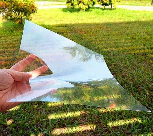 Miniatura 6 de Paquete de 10 hojas de plantillas en blanco de 10 mil 12 pulgadas por 12 pulgadas para vinilo de corte láser, PET transparente, plantillas de