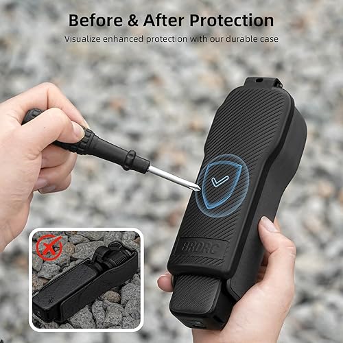 Miniatura 2 de BRDRC Funda de bolsillo 3 accesorios, Gimbal Flip Funda protectora para lente con capacidad para 3 filtros para DJI Osmo Pocket 3 Creator Combo