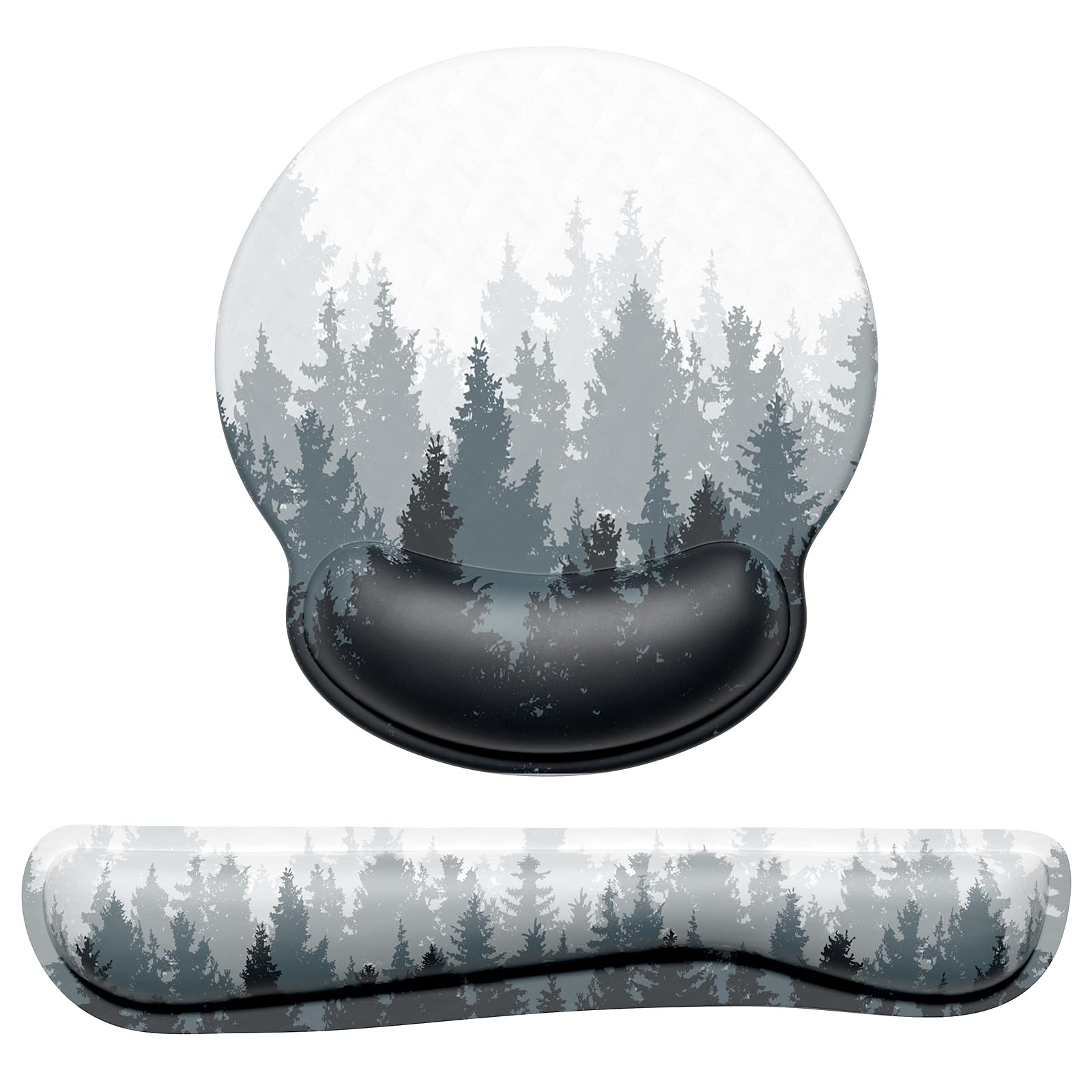 Dapesuom Keyboard Wrist Rest and Mouse Pad with Wrist Support, Cute Memory Foam Cushion for Keyboard and Mouse Set, Ergonomic Desktop Pad Rests with