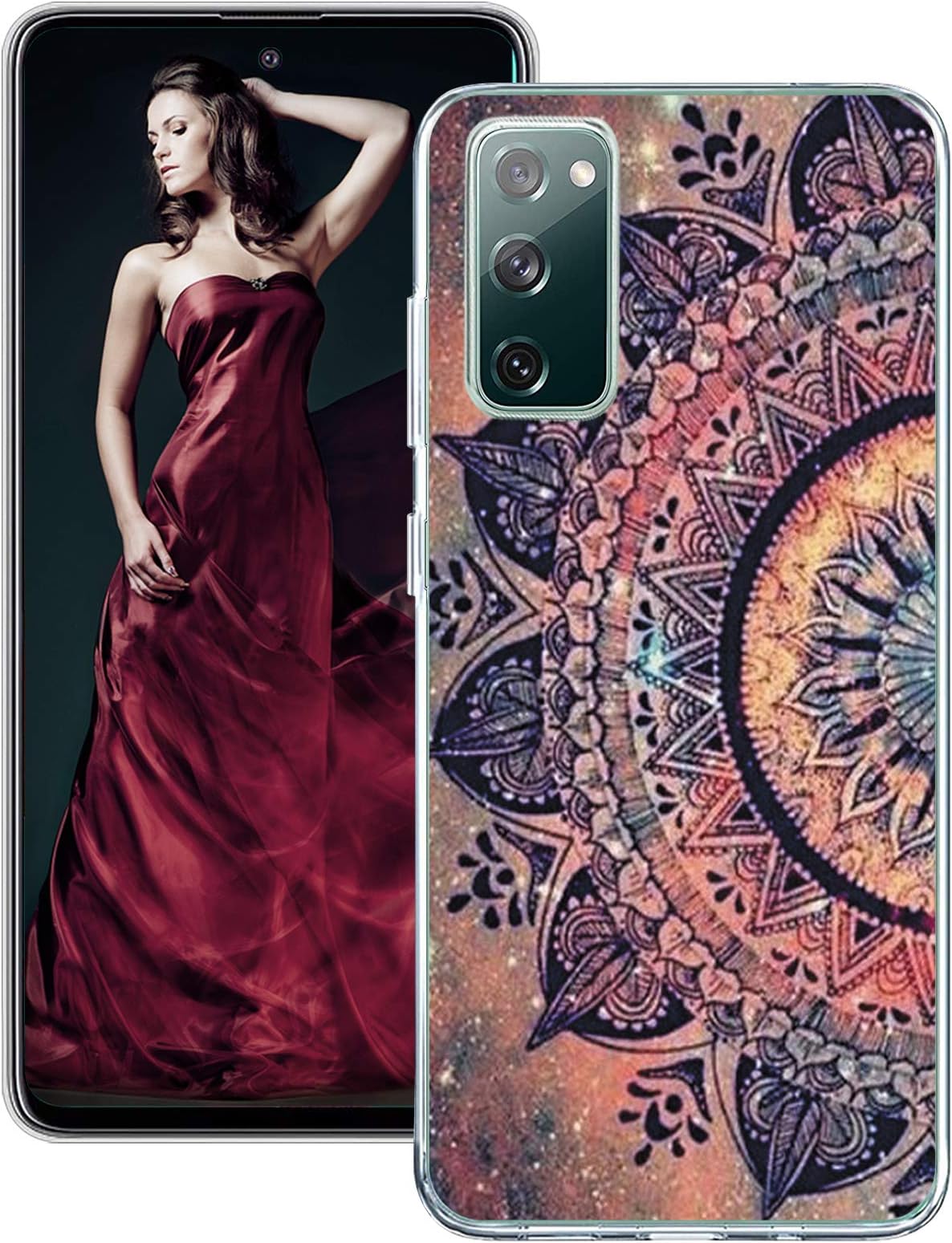 Galaxy S20 FE Case Compatible with Samsung Galaxy S20 Fan Edition Cases Silicone TPU Bumper Back Cover Full Body Protective Clear Shell Shockproof for Samsung S20 FE 4G/5G Protection