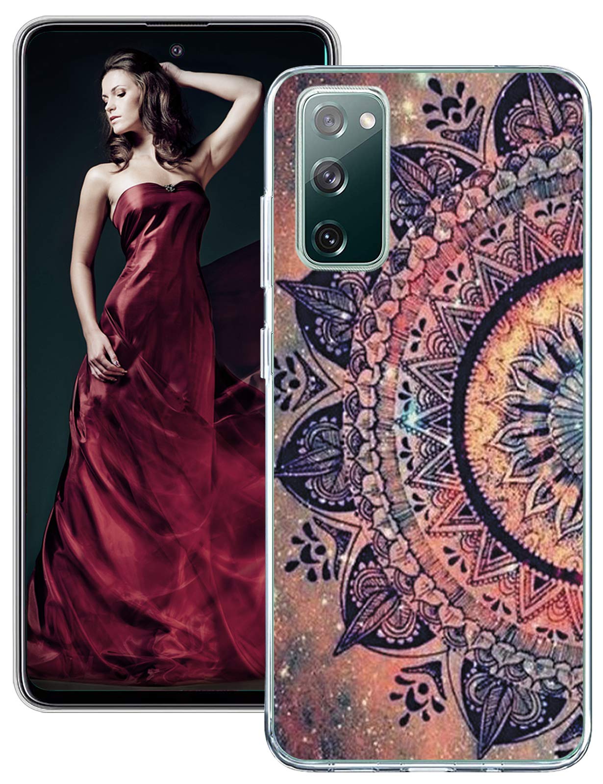 Galaxy S20 FE Case Compatible with Samsung Galaxy S20 Fan Edition Cases Silicone TPU Bumper Back Cover Full Body Protective Clear Shell Shockproof for Samsung S20 FE 4G/5G Protection