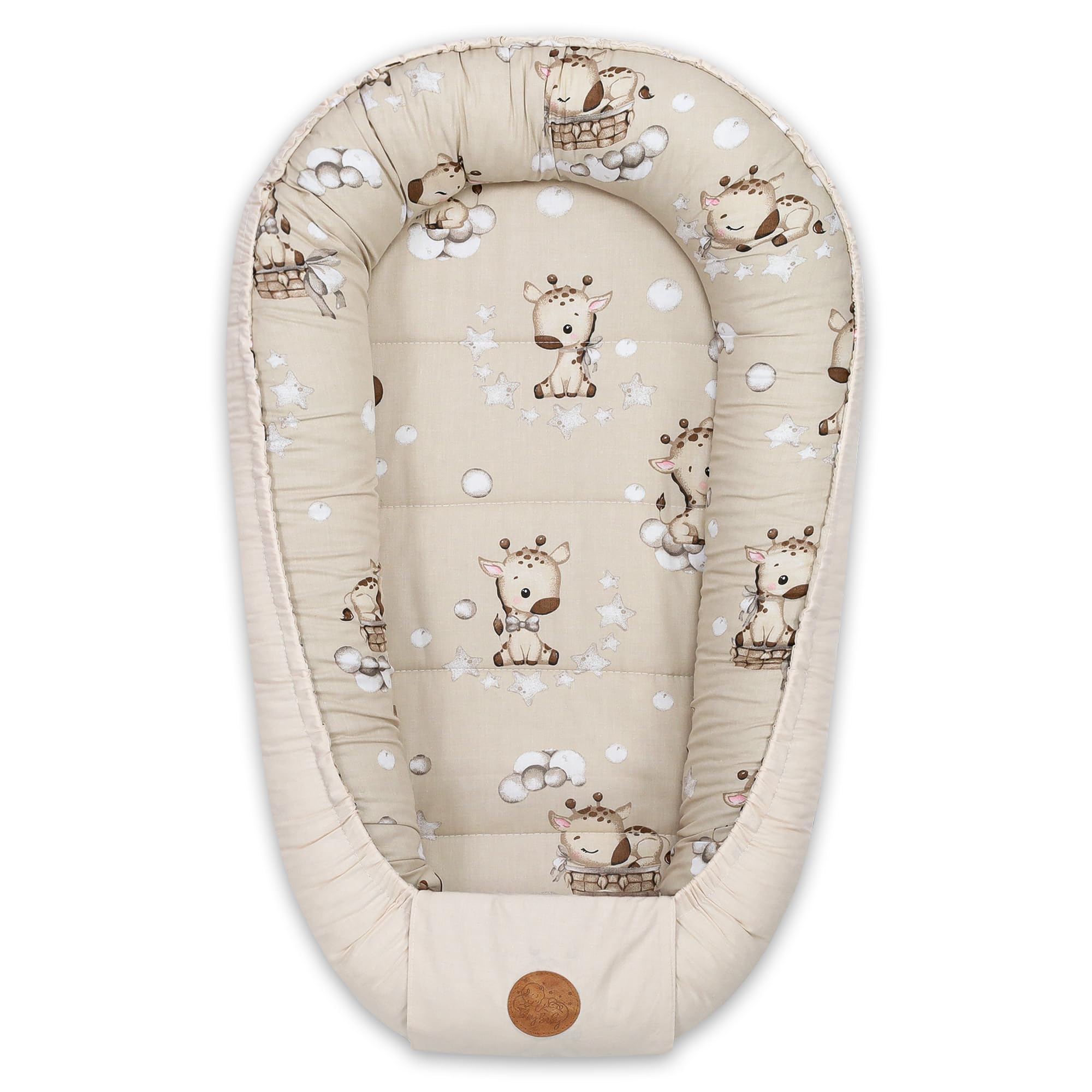 Riduttore lettino neonato - 90x50 cm baby nest trasportabile per neonati nido culla pod cocoonababy babynest antisoffoco Giraffe