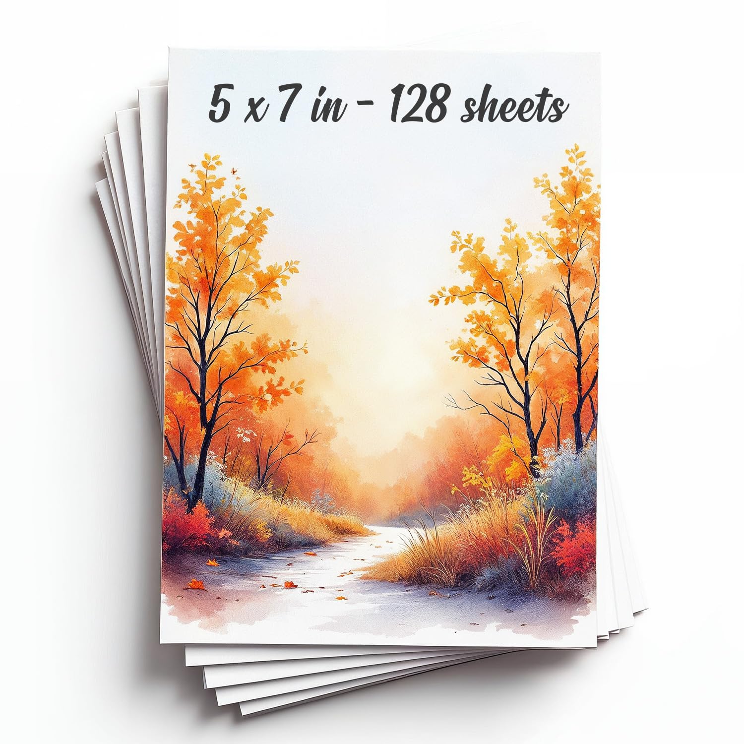128 Sheets Watercolor Paper Pad - 5"x7" - Water Color Paper 140lb/300gsm - 100% Cotton Pulp - Art Supplies for Kids & Adults - for Painting, Artist Sketch, Easel, Loose Drawing