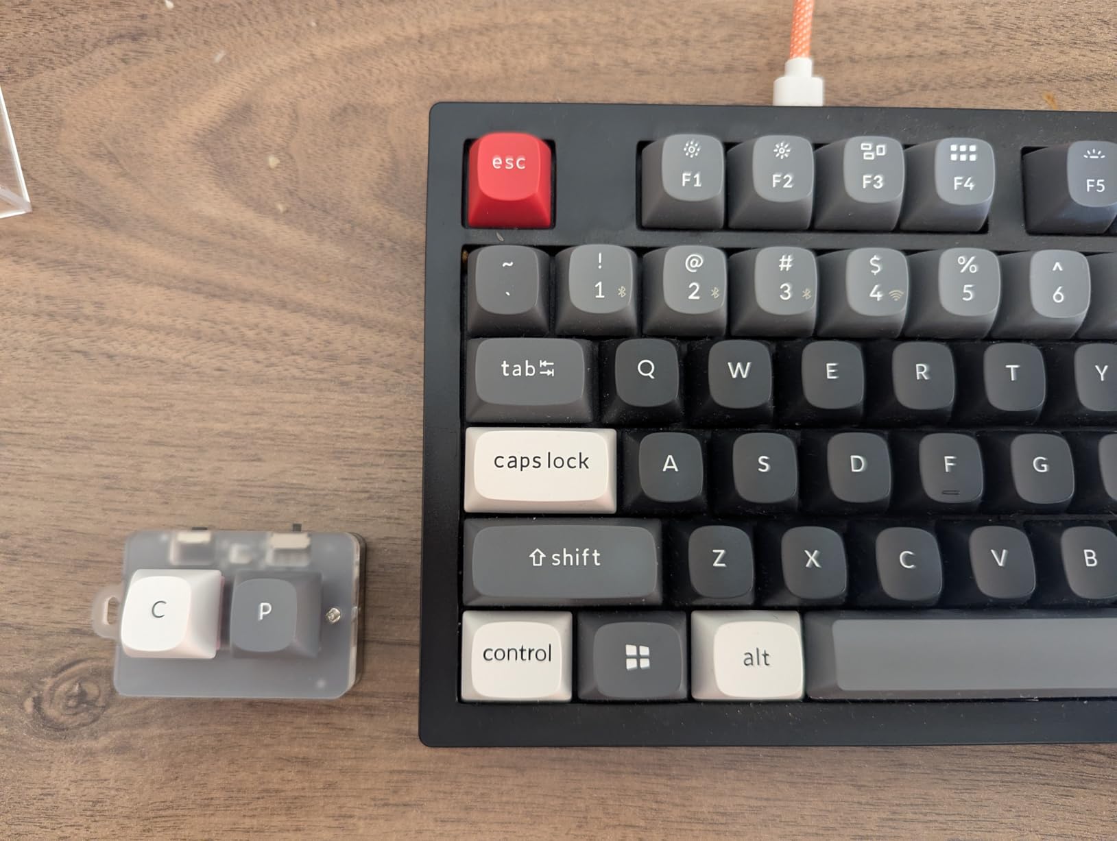 2 Key Keypad, Copy Paste Macro Keyboard, USB C Wired or Bluetooth ...