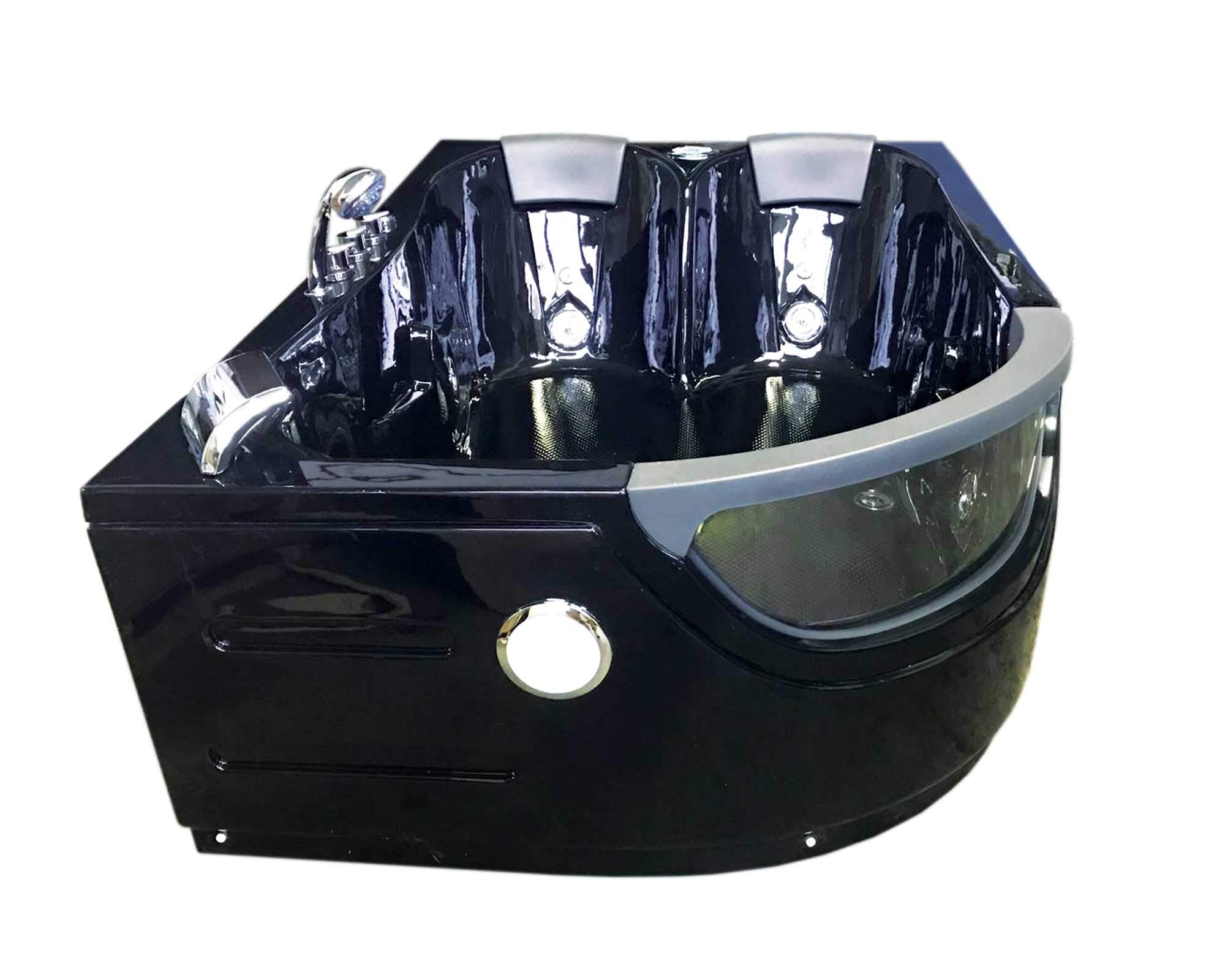 BAIGNOIRE BALNEO Model Orion 180 x 120 cm BAIN ANGLE TOURBILLON MASSANTE SPA 2 PERSONNES CHROMOTHERAPIE