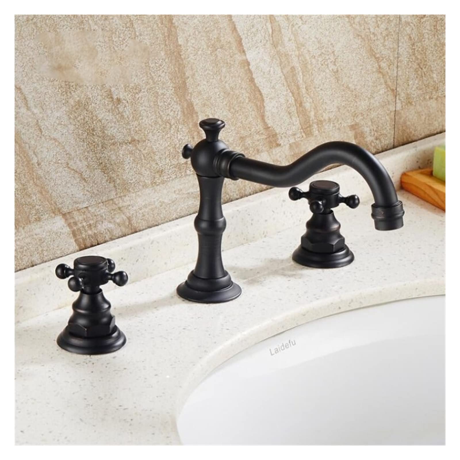 Robinet salle de bain 3 trous pour vasque et lavabo style rétro ORB