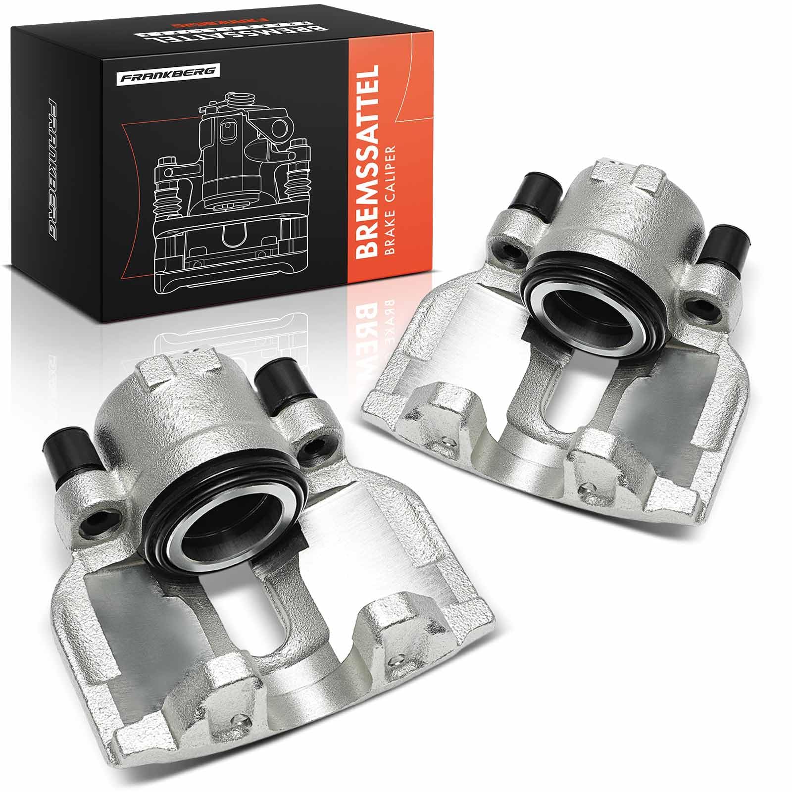 Frankberg 2x Brake Caliper Disc Brake Front Left Right Aluminium Compatible with A4 8D2 B5 A4 8E2 B6 A4 8EC B7 A4 Avant 8D5 B5 A4 Avant 8E5 B6 Replace# 8E0615123A