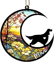 Vista 67 de Memorial personalizado para perro, adorno de Navidad de perro pastor alemán con nombre, razas personalizadas, atrapasador de luz para pérdida