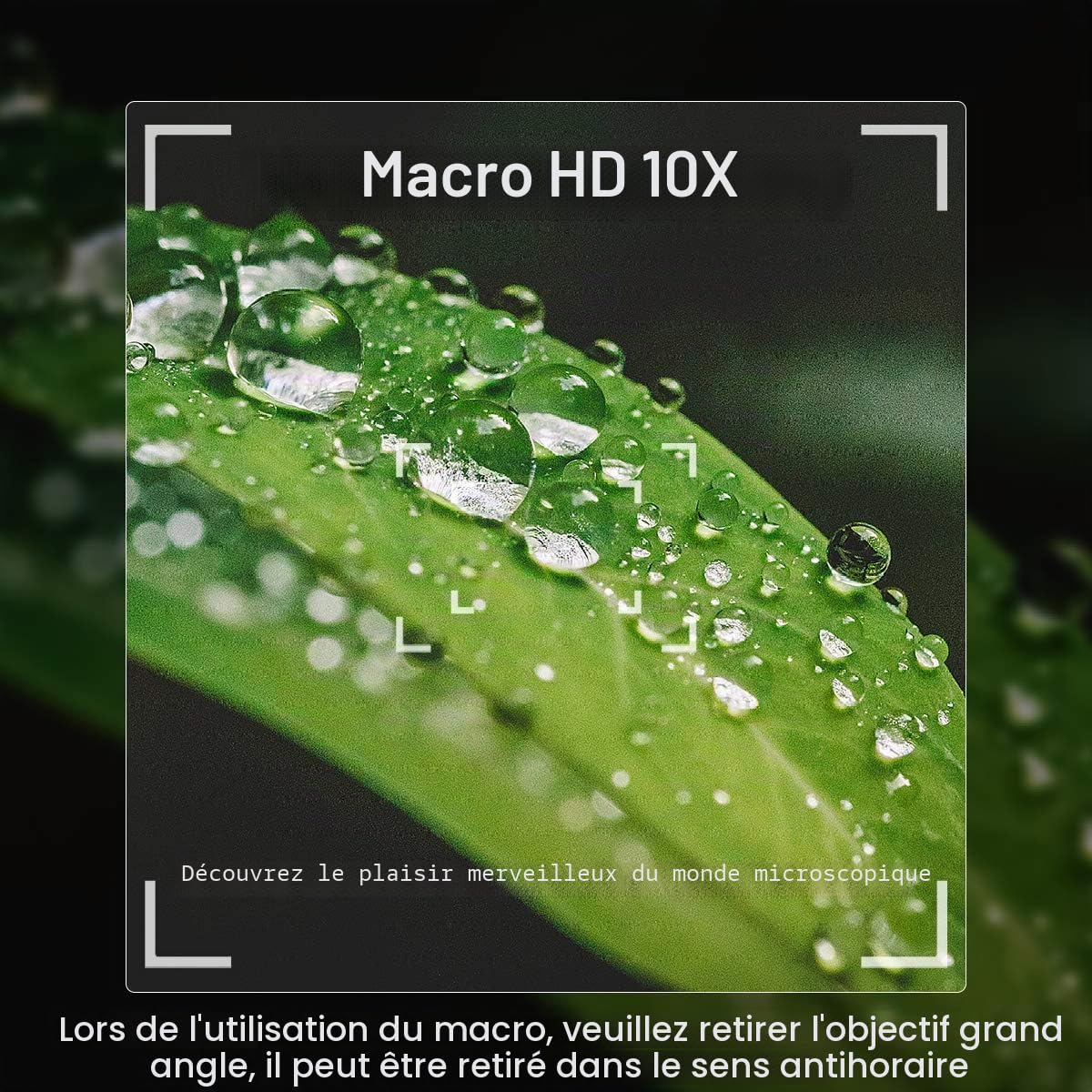 Objectif Grand Angle pour Sony ZV1, ULANZI WL-1 Grand Angle 18 mm avec Macro 10X, Objectif auxiliaire 2 en 1 pour Appareil Photo Sony ZV1