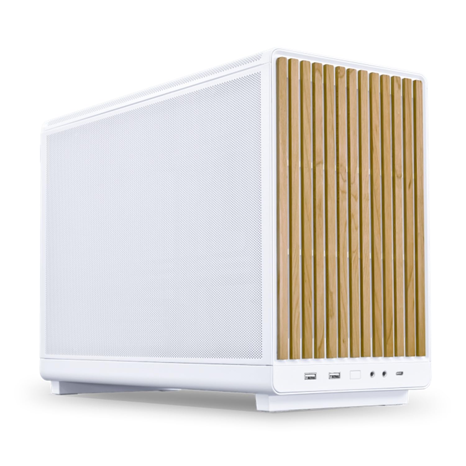 Lian Li DAN Cases A3-mATX Wood Edition White PC Case