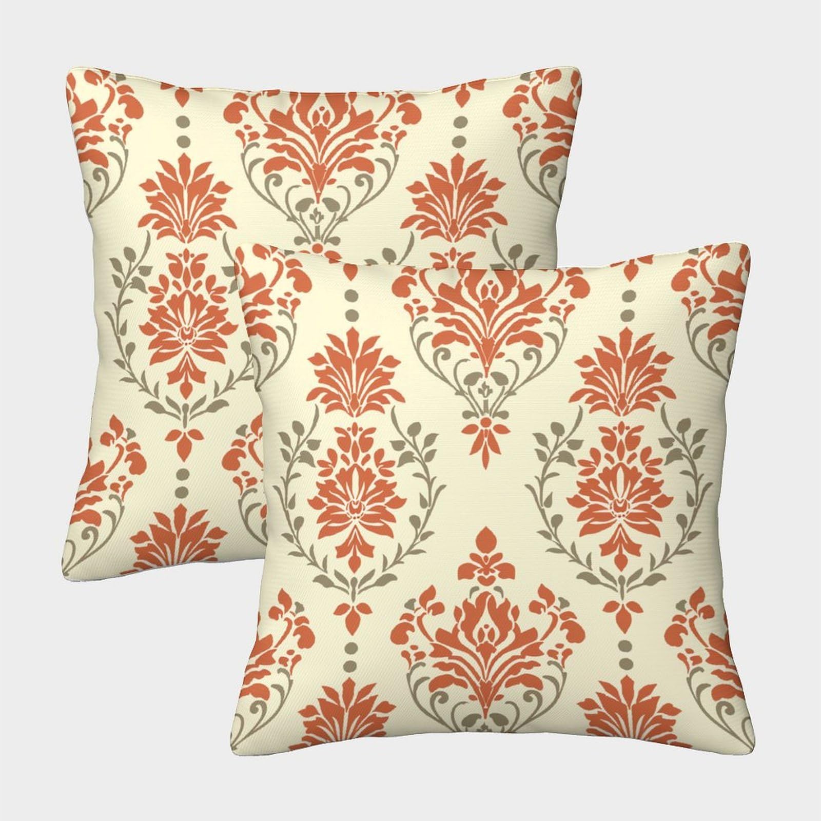 kaiyun 2 Pack 40x40cm Pillow Cases,Flowers, European Patterns Decorative 3D Printed Cushion Cover,sofa Bed Decorative Cushions