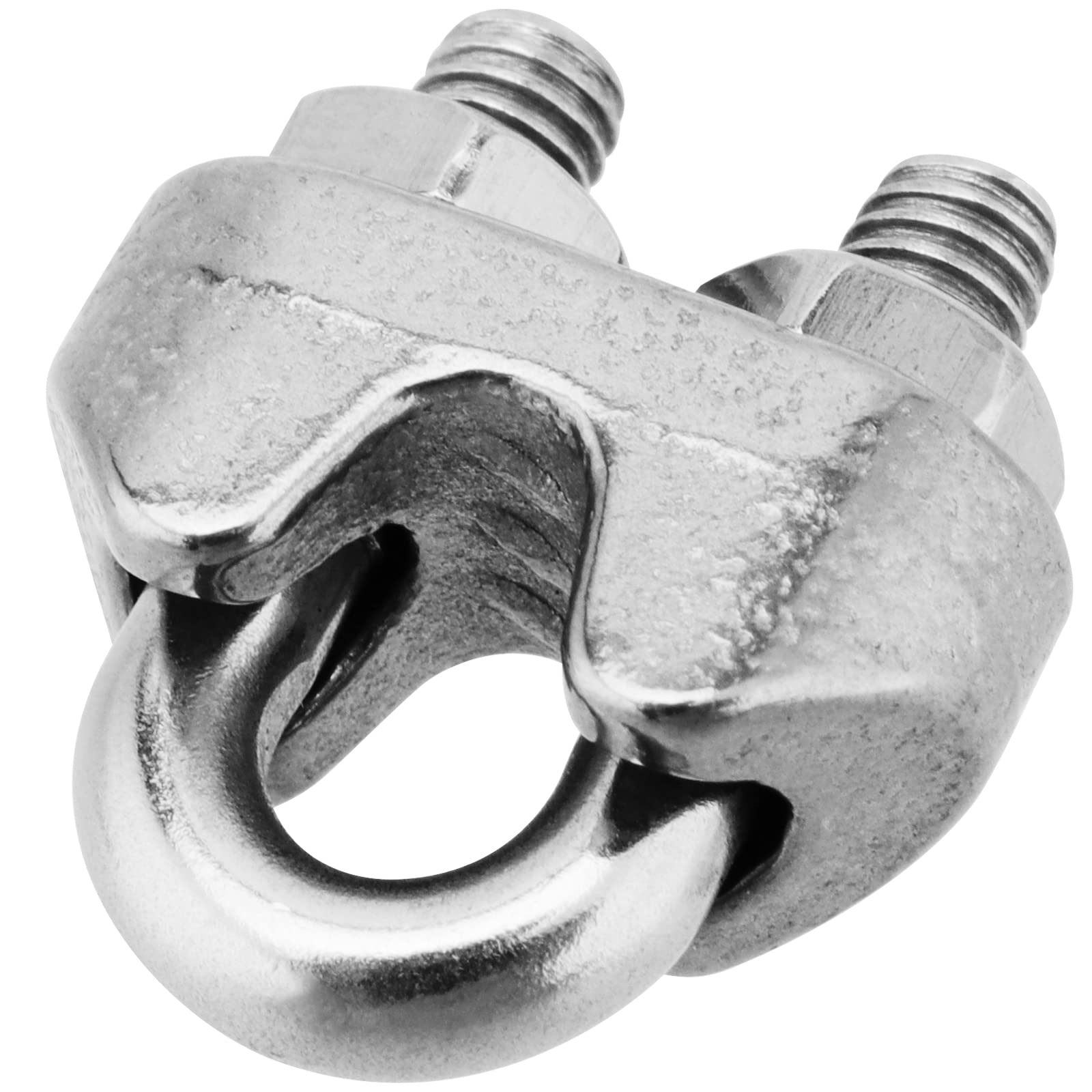 FUNSUEI 30 PCS 1/8 Inch Wire Rope Clamp Clip, M3 Stainless Steel Wire Rope Cable Clamp U Bolt Saddle Fastener Cable Clip Connector Clothesline Tightener for Home, Industrial Use — Amazon image 3