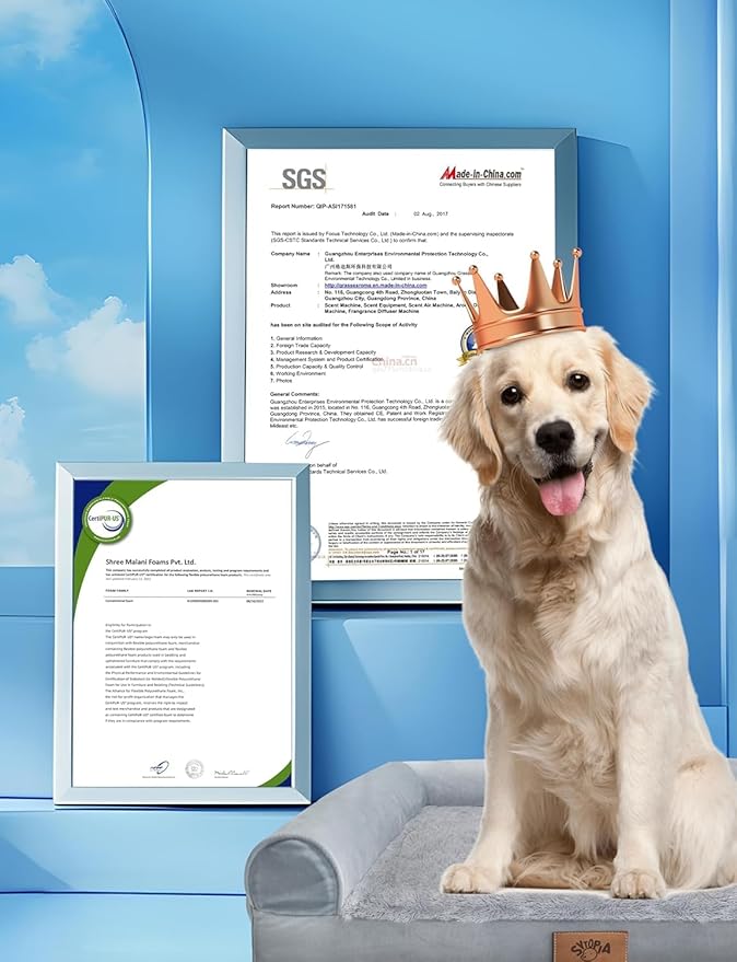 Cama Ortopédica para Perros Grandes 42 Pulgadas con Funda Lavable y Base Antideslizante miniatura 7