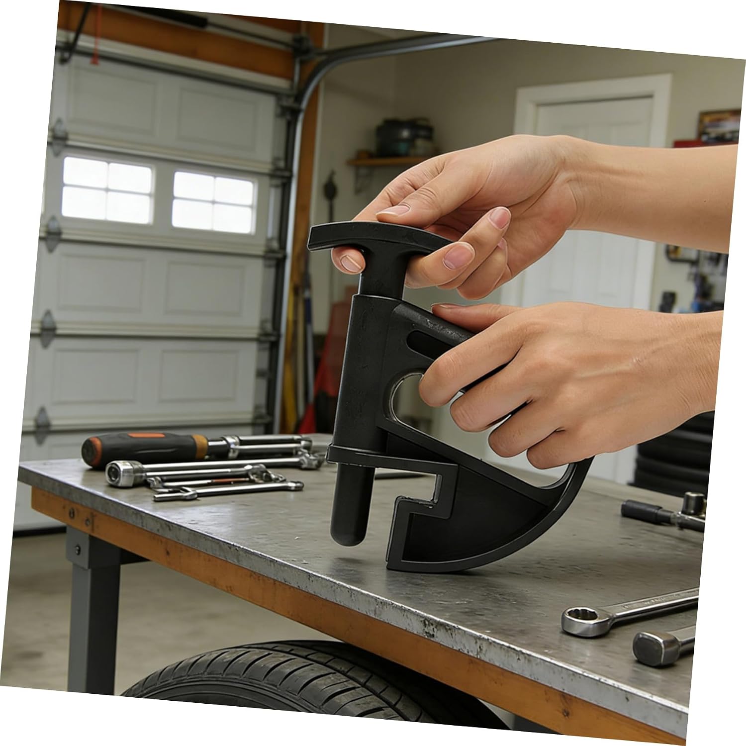 ERINGOGO 2 Pcs tire Changer Tool hub Tool Tyre Rim Changers Bead Clamps Tyre Disassembling