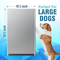 Vista 2 de PAC11-11039 - Solapa grande de repuesto para puerta de perro, compatible con PetSafe, mide 16 7/8 x 10 1/8 pulgadas