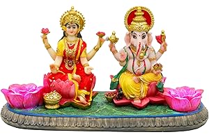 Devotional Diwali Decor: Ganesh and Lakshmi Idol