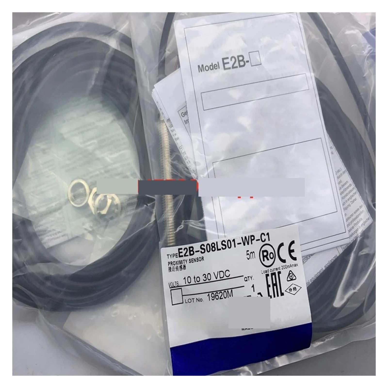 Capteur de proximité E2B-S08LN04-WZ-B1 commutateur inductif PNP NO cylindrique M8