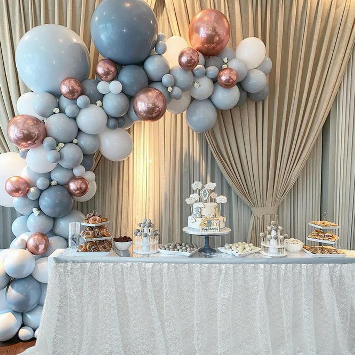 6-14FT*77 cm Tiulowa spódnica tutu pusta siatka puste kwiaty szyfonowa spódnica na stół na wesele baby shower plisowana spódnica na stół