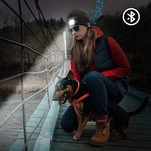 Miniatura 4 de Ocatoma Bluetooth Beanie Warm Hat with Light Headphone Unique Tech Gifts for Men Dad Him Teenage Christmas Stocking Stuffers