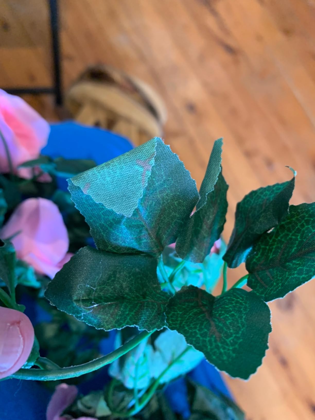 KEPTFIT Rose Artificial Flowers Garland, 2 Pack Artificial Rose Vine