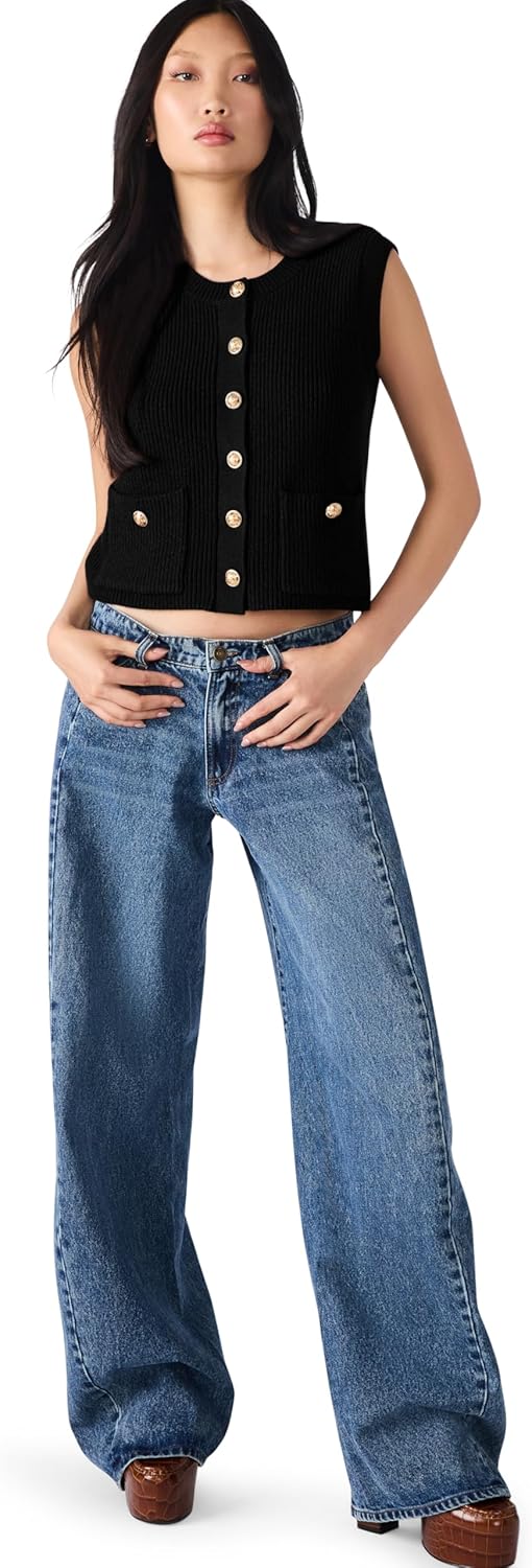 Steve Madden Womens Aliya Sweater Vest - Image 2