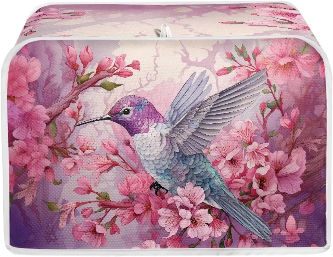 FOR U DESIGNS Hummingbird Floral Toaster Covers 4 Slice