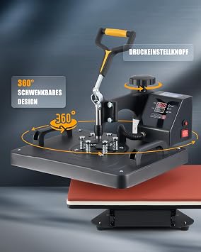 CREWORKS transfer press 11 in 1 heat press 38x30cm heat press machine multifunctional hot press machine heat press for T-shirts shoes cups hats pens baseballs plates