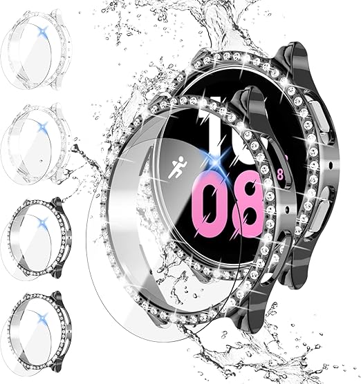 【4+4Pack】Bling Diamond Case for Galaxy Watch 5/Galaxy Watch