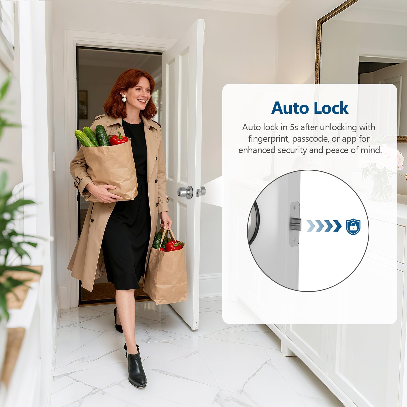 Smart Door Lock - Fingerprint & Keypad -4