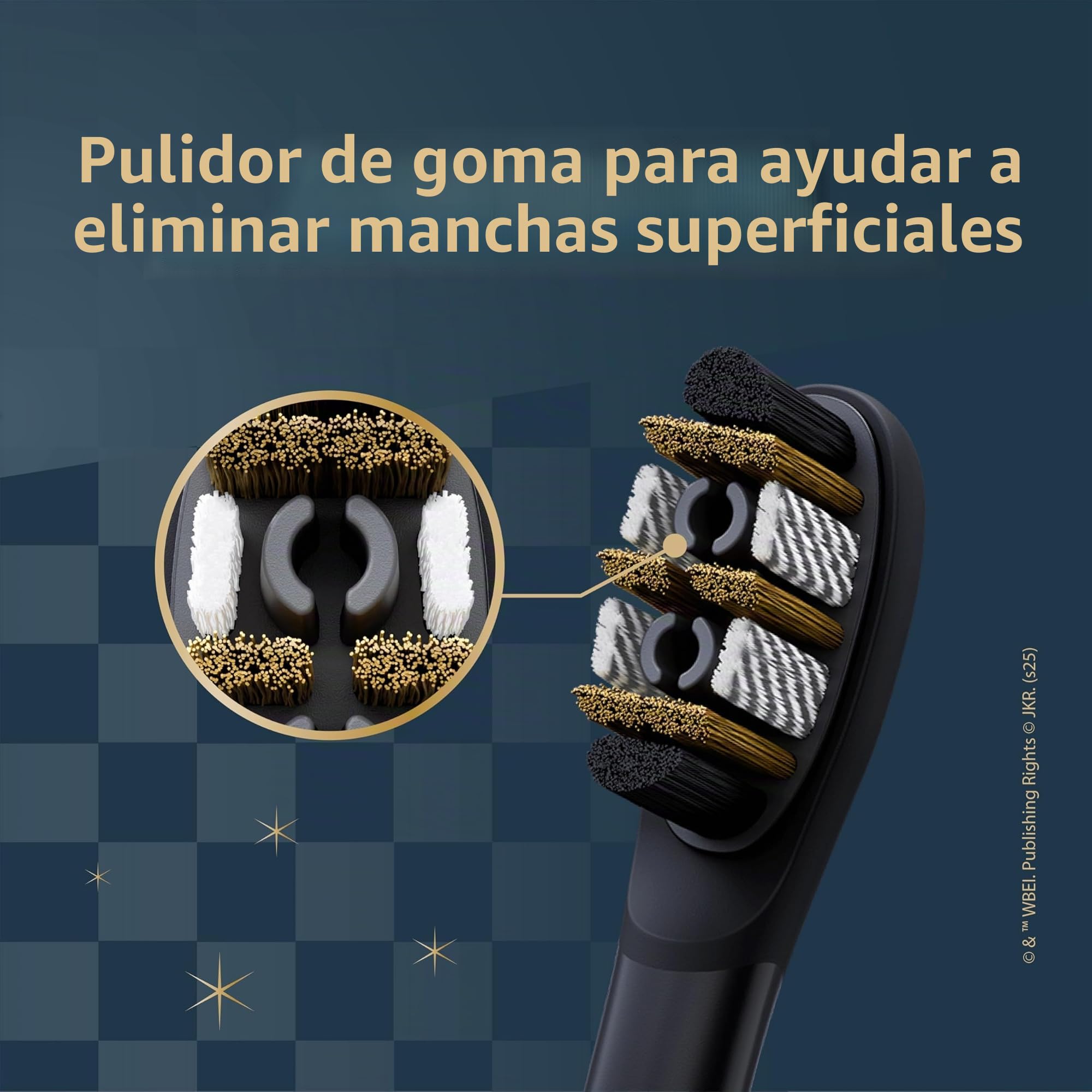 Colgate Harry Potter - Cepillo de dientes eléctrico con 2 cabezales de cepillo para adultos, funciona con pilas, suave