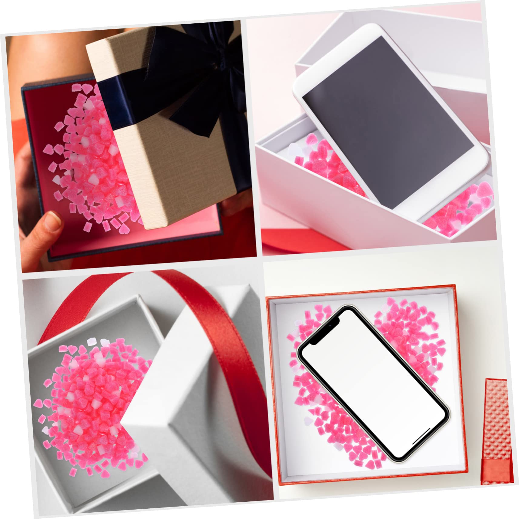 minkissy 5stücke Herzförmige Schaumstoffbälle Füllmaterial Für Geschenkboxen Hochzeiten Valentinstag Und Partys Für Deko Und Verpackungen