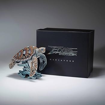 Amazon.co.jp: Enesco エッジ彫刻ウミガメ ミニチュアフィギュア